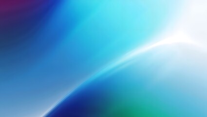 Minimal abstract gradient background with cool tones of blue, turquoise, and white, subtle soft blur light reflections