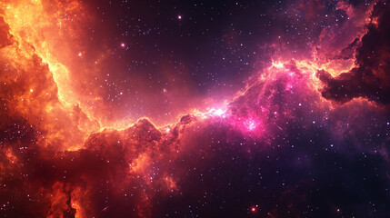 cosmic nebula in space 