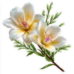 Botanical vanilla blossom with soft petals and aromatic elegance, ideal for culinary and cosmetic use.