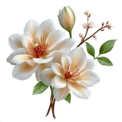 Botanical vanilla blossom with soft petals and aromatic elegance, ideal for culinary and cosmetic use.