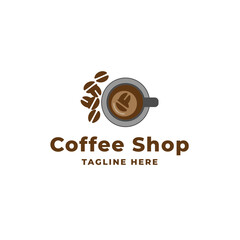 Vector Illustration of a Shop of Coffee
