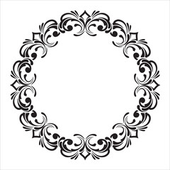 Elegant Vintage Floral Ornamental Frame Design