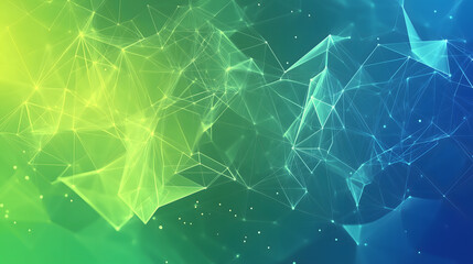 Green Blue Digital Technology Network Background