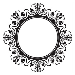 Elegant Vintage Floral Ornamental Frame Design