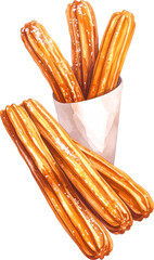 츄러스 일러스트