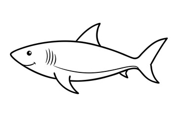 Shark Outline Illustration