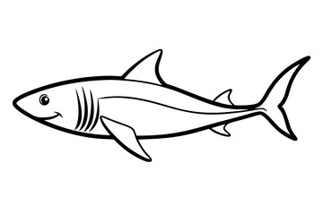 Shark Outline Illustration
