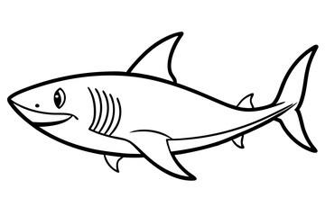 Shark Outline Illustration