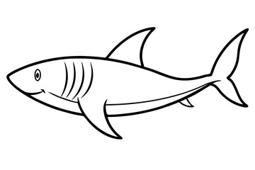 Shark Outline Illustration