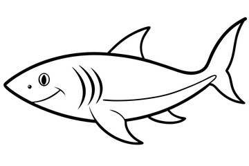 Shark Outline Illustration
