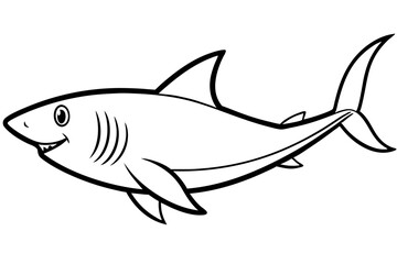Shark Outline Illustration