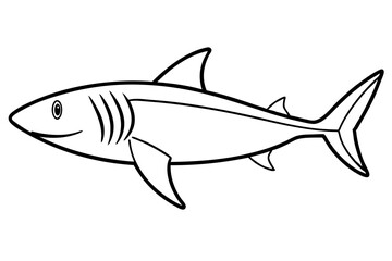 Shark Outline Illustration