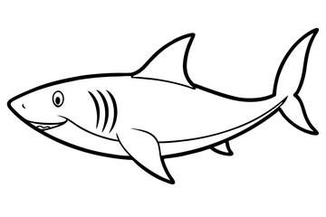 Shark Outline Illustration