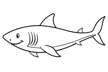Shark Outline Illustration