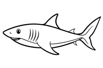 Shark Outline Illustration