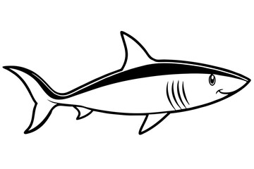 Shark Outline Illustration