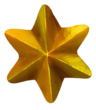 Illustration &eacute;toile d&eacute;coration no&euml;l , fond transparent png, dessin illustr&eacute; fait main , &eacute;toile en or 