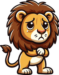 Obraz premium Vector clipart illustration of a Lion