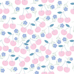 cute pink cherry. pink cherries