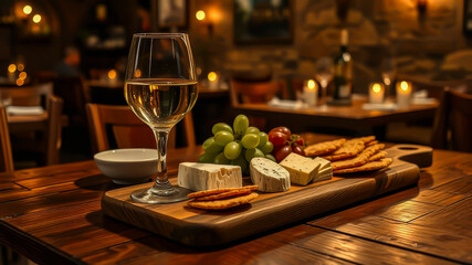 Premium cheeses and wine: the aesthetics of taste and comfort
