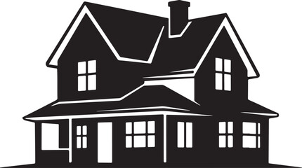 house silhouette vector