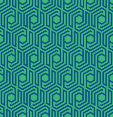 Seamless abstract chevron from hexagons pattern -vector eps8