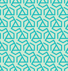 Seamless abstract triangles and hexagons pattern -vector eps8