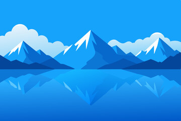 Fototapeta premium mountain landscape vector