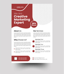 
a bundle of 5 templates of a5 flyer, Flyer template layout design. Corporate creative colorful business flyer template.	
