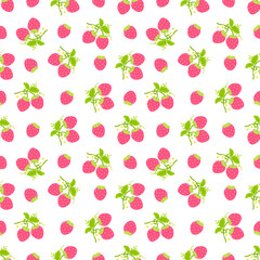 Cute strawberry pattern seamless 