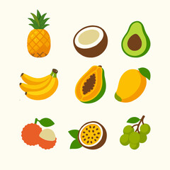 Vibrant Tropical Fruit Assortment