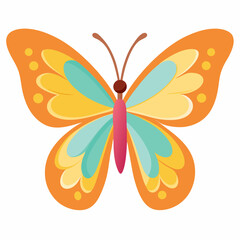 Simple Butterfly Vector Illustration