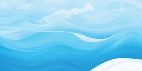 Blue Aquatic Wave Texture with White Brush Surface and Teal Ripple Pattern – Background Design for Digital Copy Areas. Abstract Graphic Resource for Calm and Clean Web Backgrounds