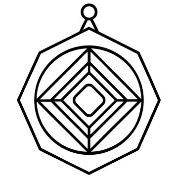 recommend clip art: Geometric Rings Line Art Design
