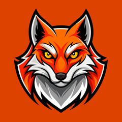 red fox vector illustration