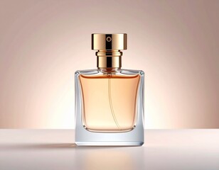 mockup of a perfume bottle