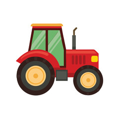Tractor Clipart Vector Illustration – Farm Vehicle Icon, Agricultural Machinery, Rural Equipment Graphic Art