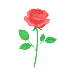 Rose Silhouette Clipart – Elegant Black Floral Graphic for Tattoos, Crafts, Stickers & Romantic Design Projects
