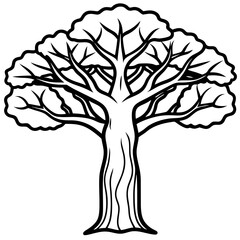 Mystic Baobab Tribal Vector Art