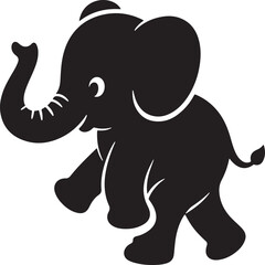 elephant silhouette vector