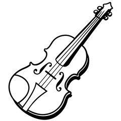 Obraz premium violin vector illustration