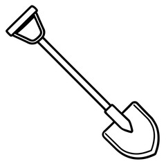 shovel vector illustration