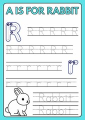 A-Z Tracing Workbook For Kids