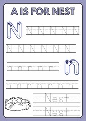 A-Z Tracing Workbook For Kids