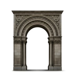 Obraz premium Stone Arch with Pillars and Ornamental Details