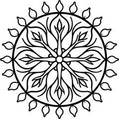 Sacred Tree of Life Mandala Vector