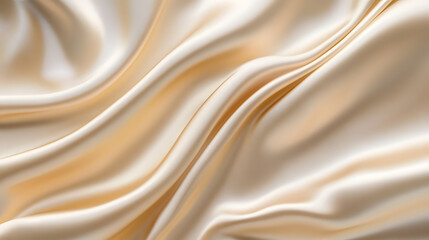 Satin Fabric Waves in Champagne Tone for Sophisticated Ads evoke a sense of grace, elegance, and luxury. The soft,flowing texture satin paired with the warm,muted glow champagne creates refined visual
