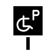 parking glyph icon
