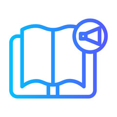 audio book gradient icon