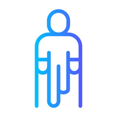 amputation gradient icon